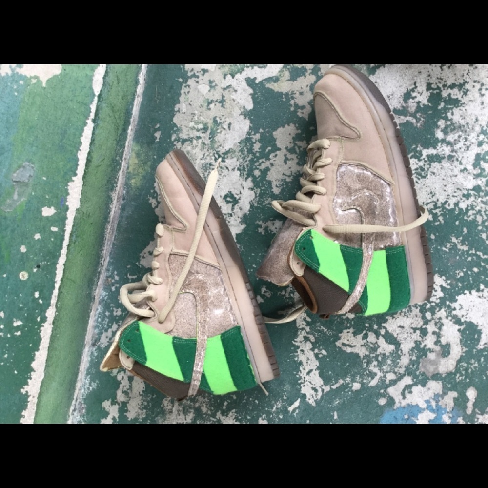 CUSTOM Nike Dunk High Premium “Sandman” size 9